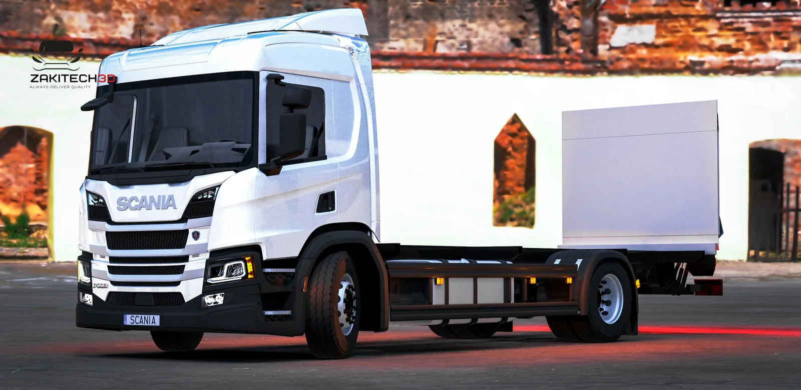 Scania P Series Truck with Trailer screenshot 4