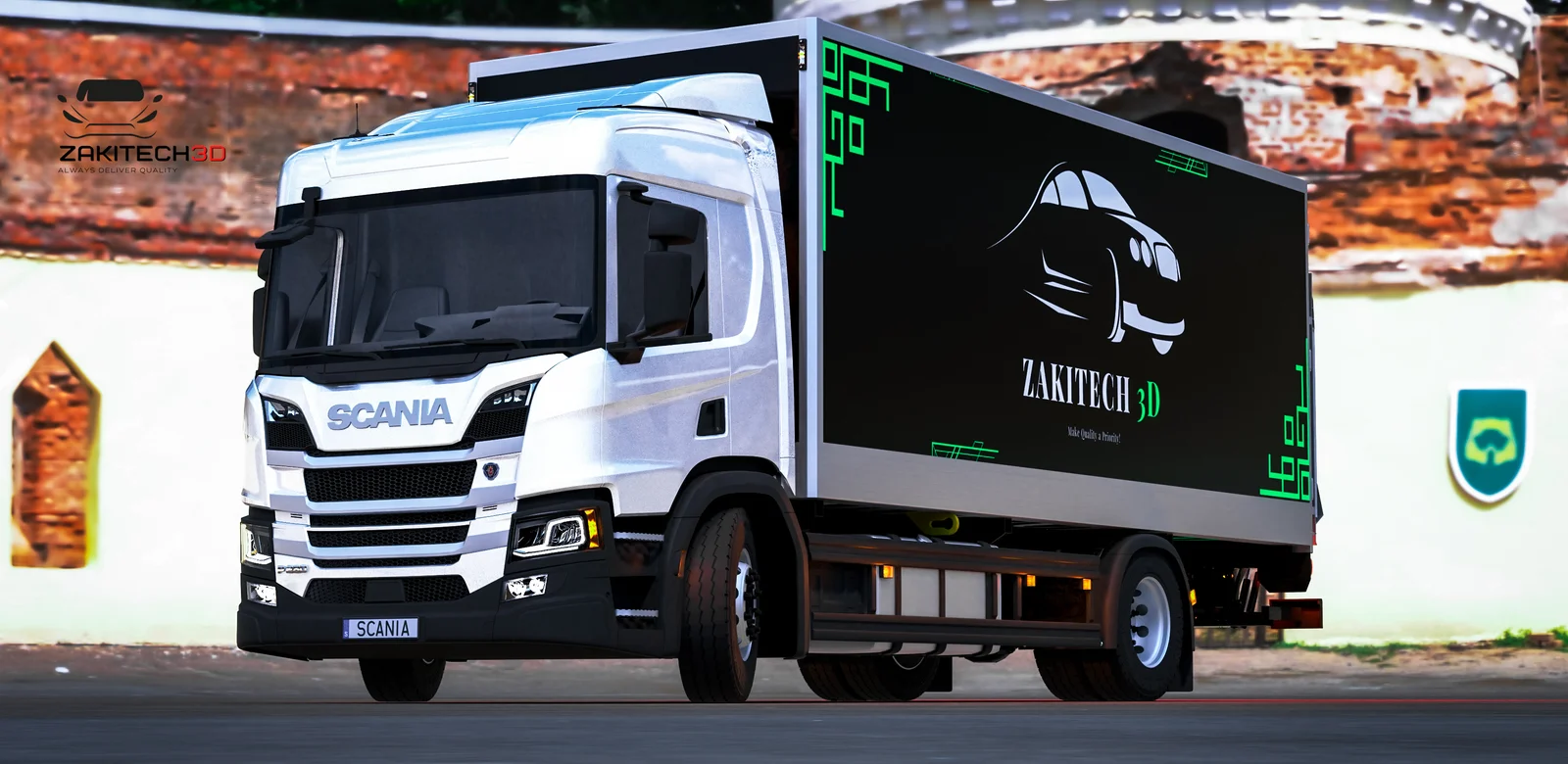 Scania P Series Truck with Trailer screenshot 6