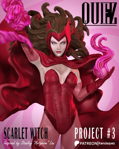 Scarlet Witch Print Model - Blender 3d models