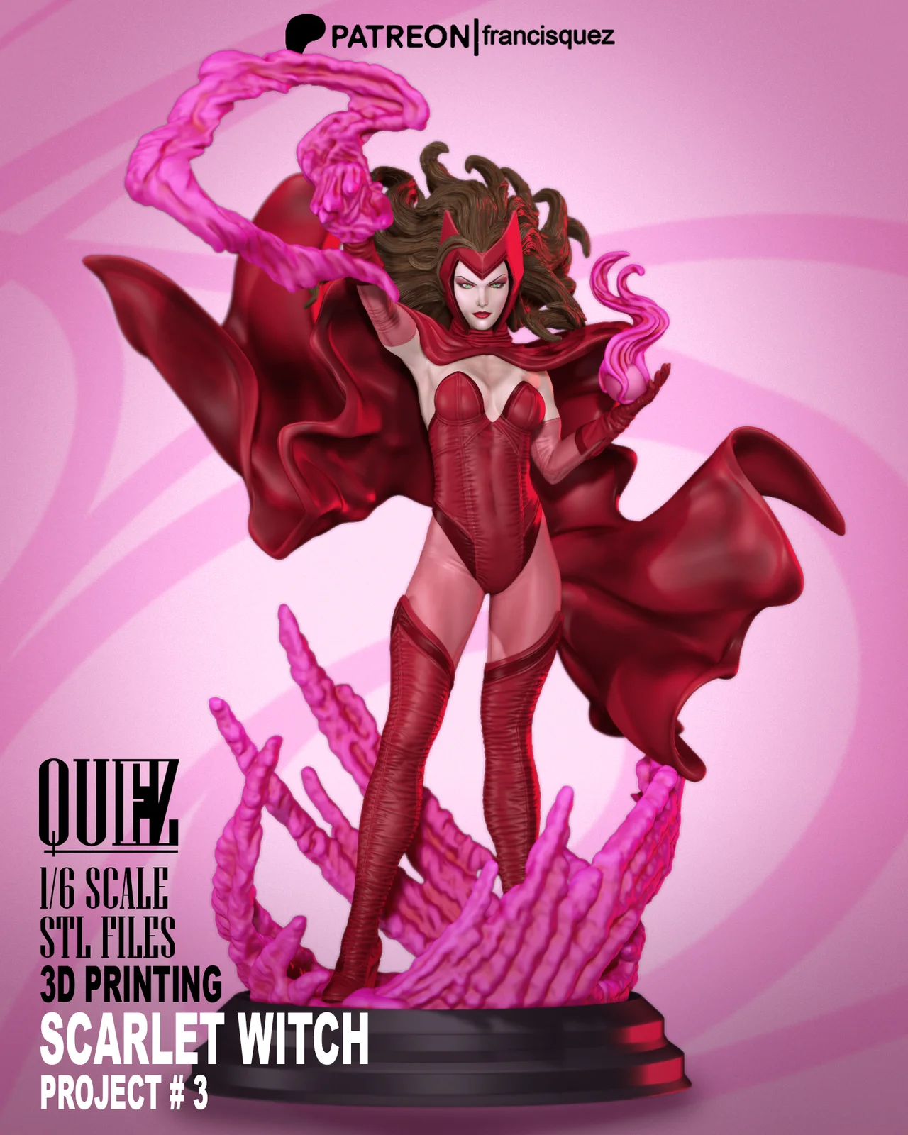 Scarlet Witch Print Model screenshot 2