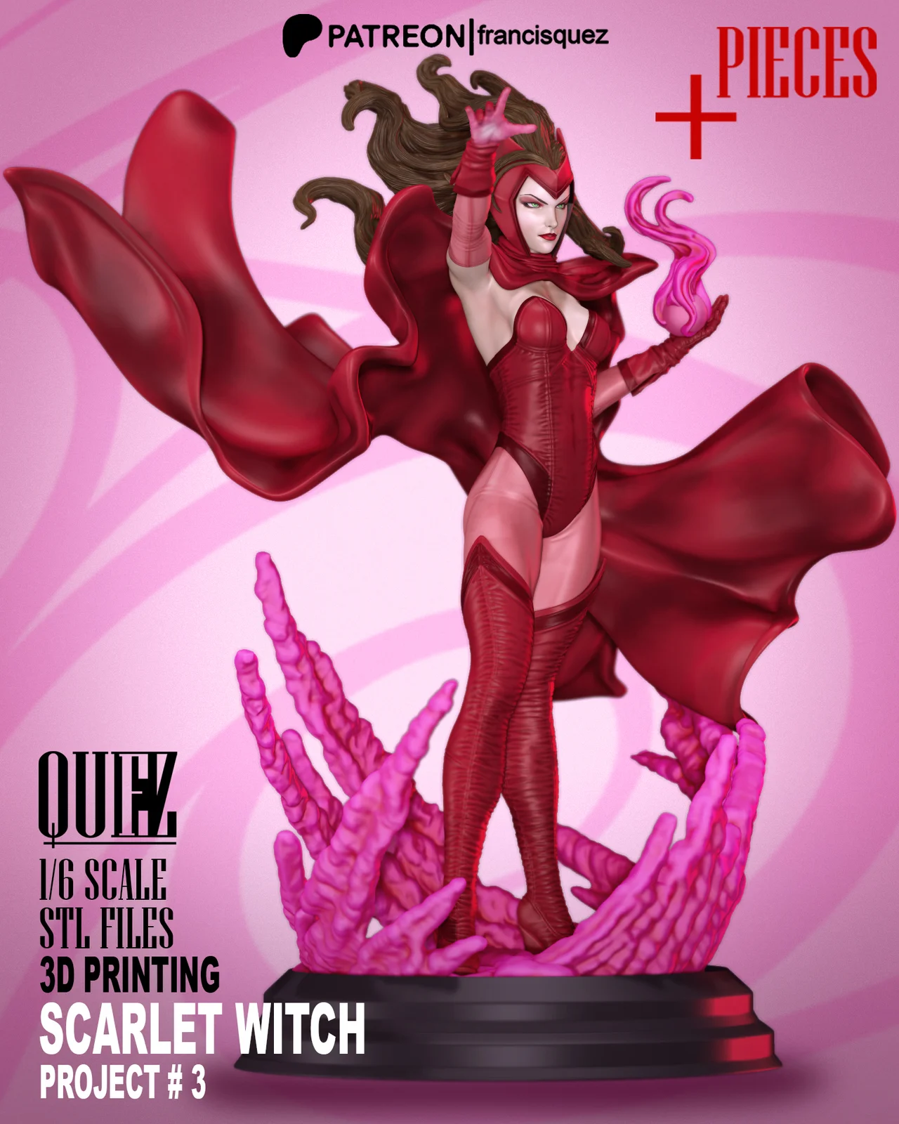 Scarlet Witch Print Model screenshot 3