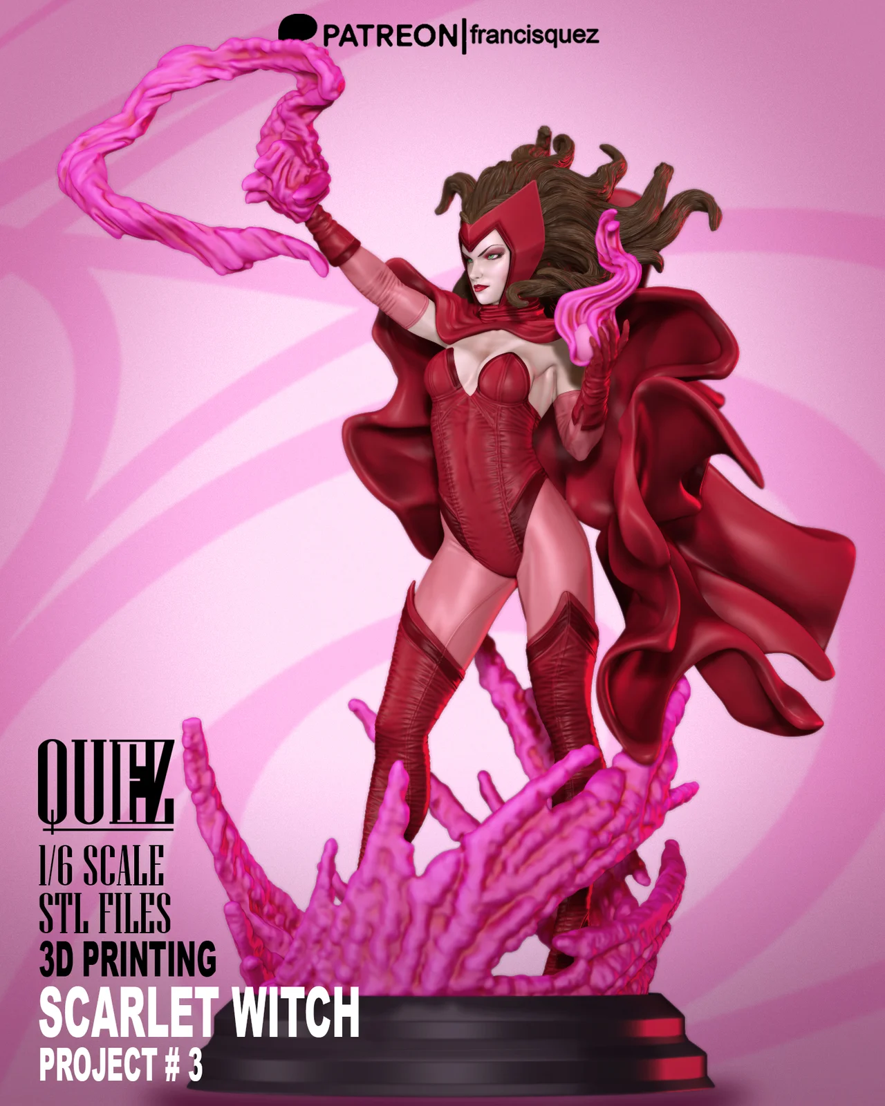 Scarlet Witch Print Model screenshot 4