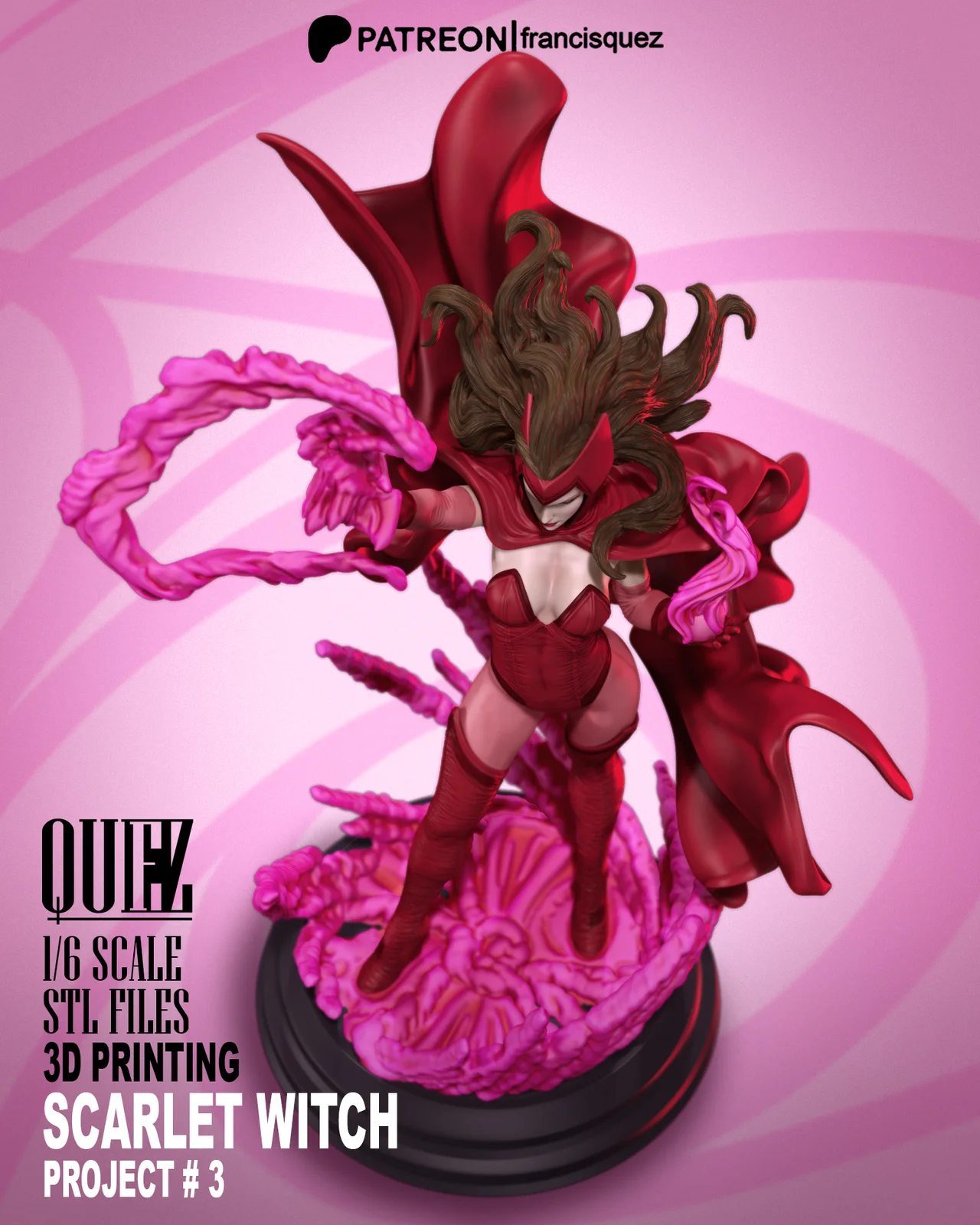 Scarlet Witch Print Model screenshot 5