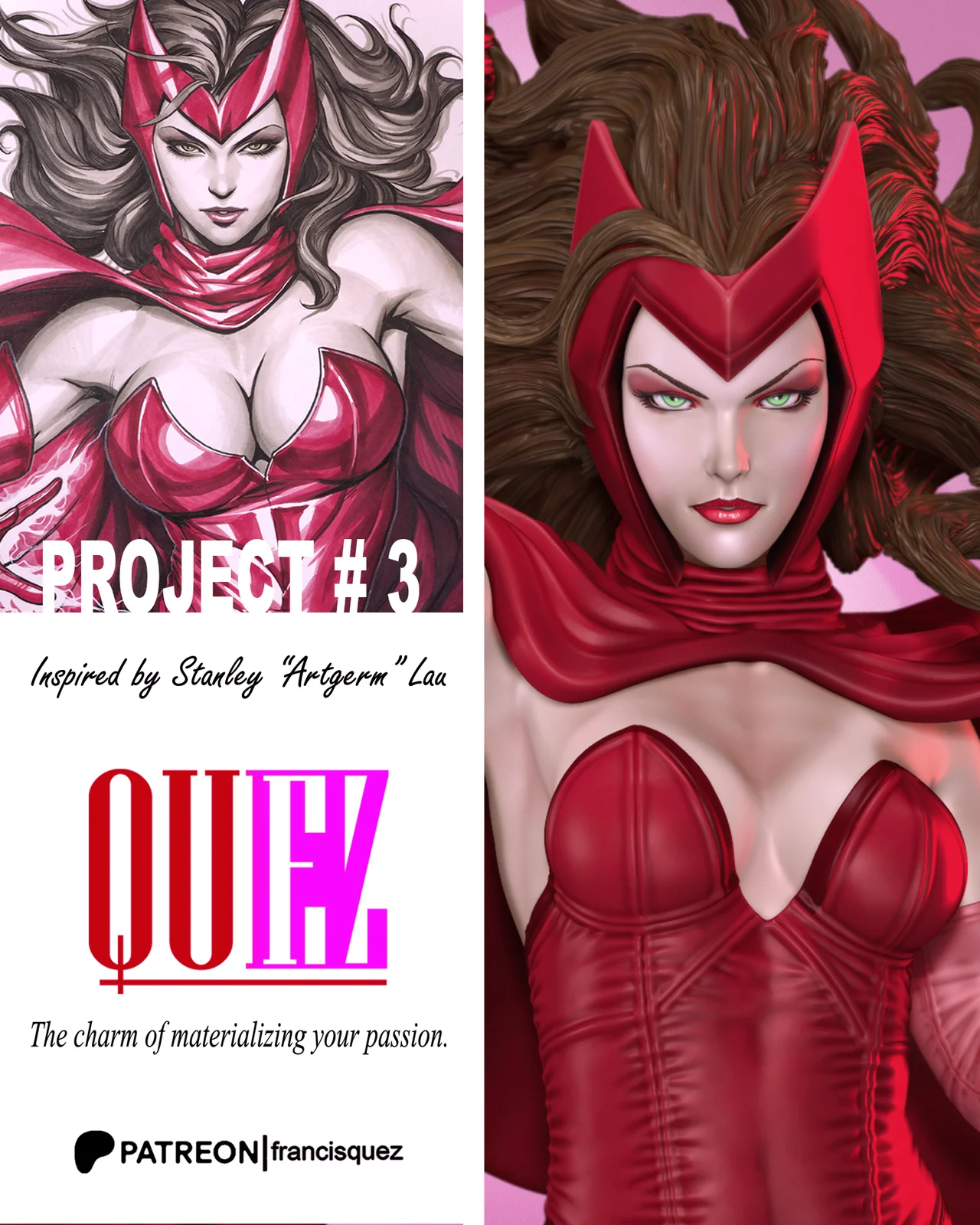 Scarlet Witch Print Model screenshot 6