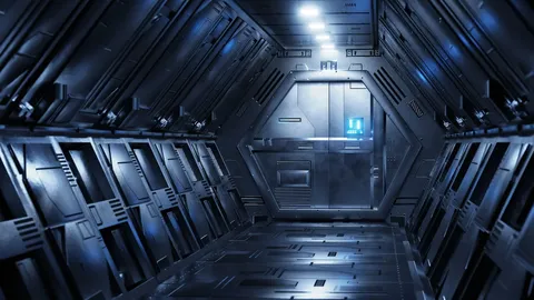 Sci-Fi Airlock Corridor - Blender scenes