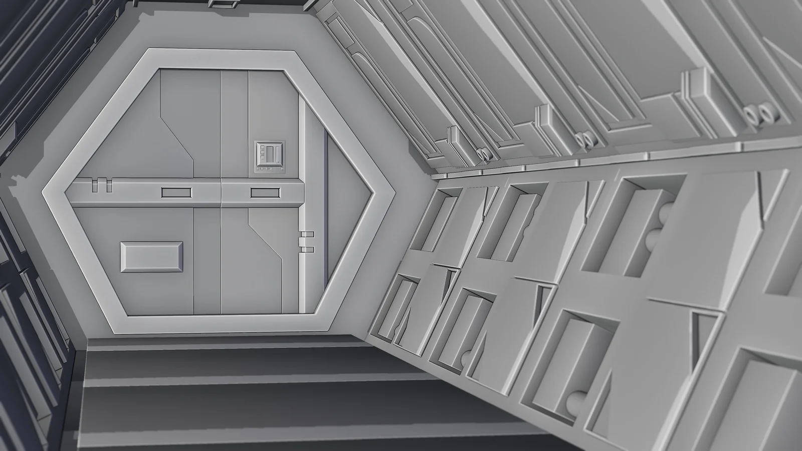 Sci-Fi Airlock Corridor screenshot 7