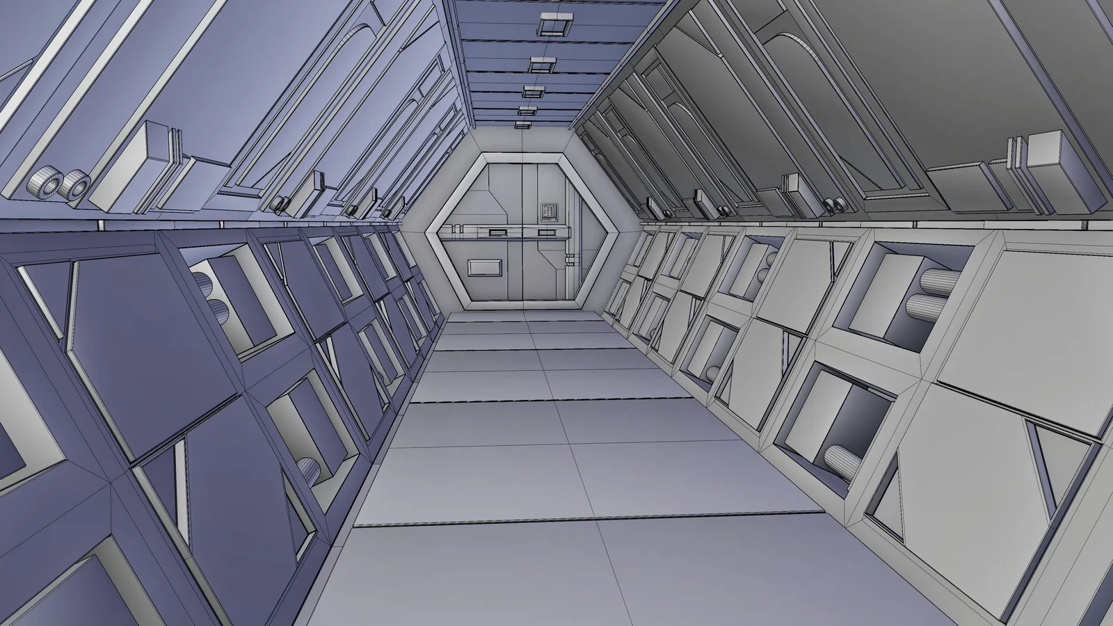 Sci-Fi Airlock Corridor screenshot 8