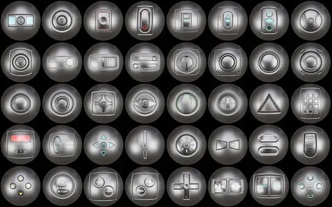 Sci-Fi Buttons and Switches - Blender textures & materials