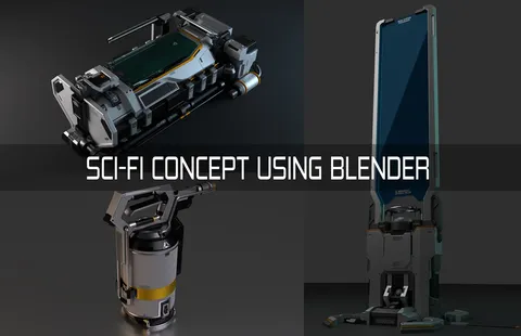 Sci-Fi Concept - Blender tutorials & courses
