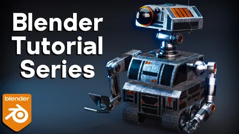 Sci-Fi Construction Robot - Blender tutorials & courses