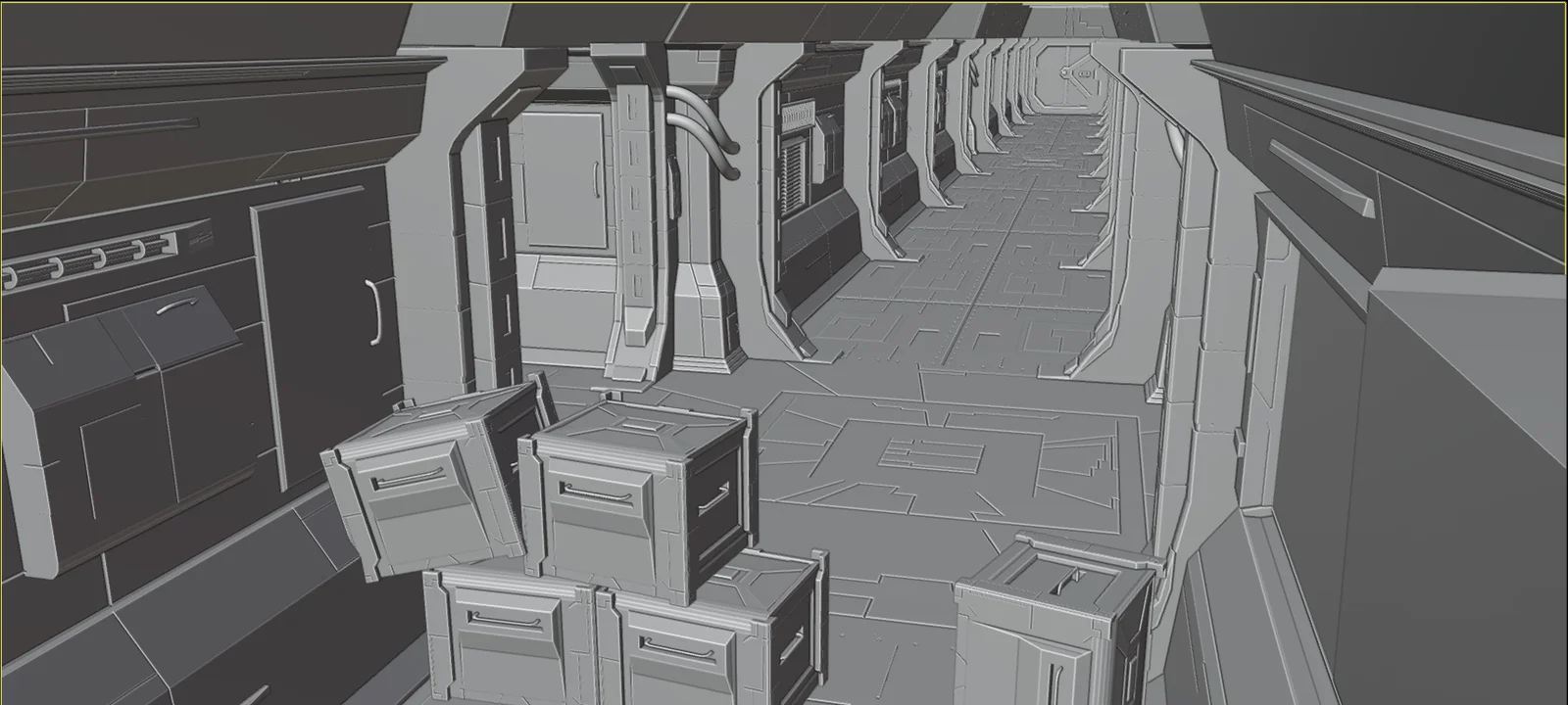 Sci-Fi Corridor Storyboard Pack screenshot 3