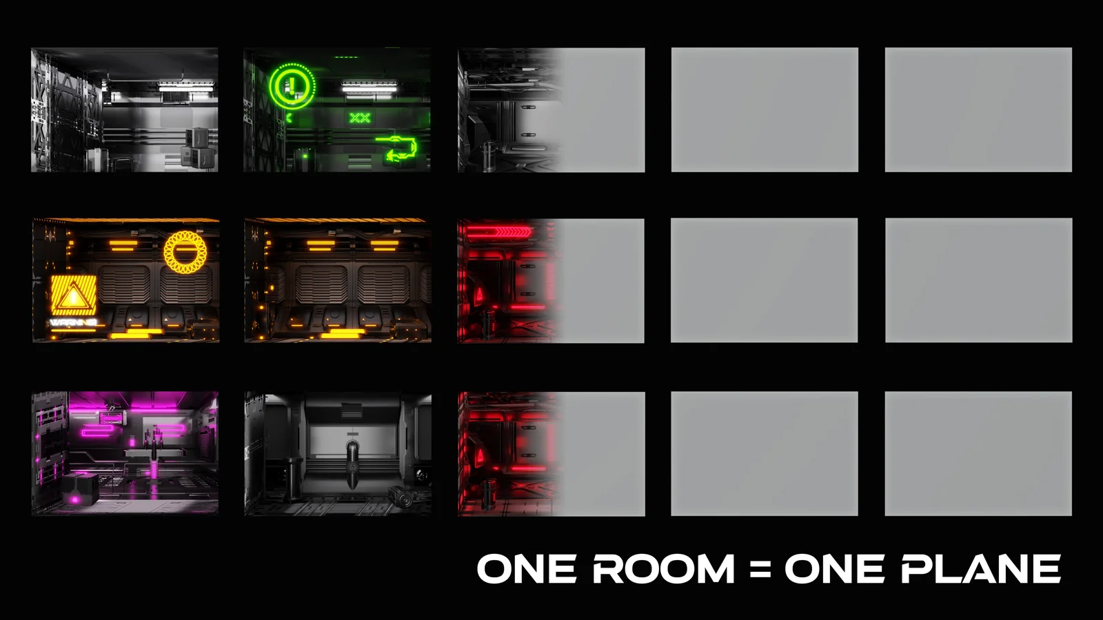 Sci Fi / Cyberpunk Parallax Rooms screenshot 3