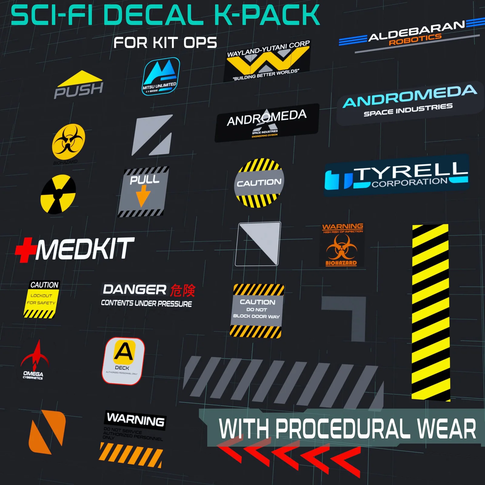 Sci-Fi Decal Kpack screenshot 3