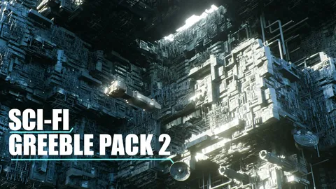 Sci-Fi Greeble Pack 2 - Blender 3d models