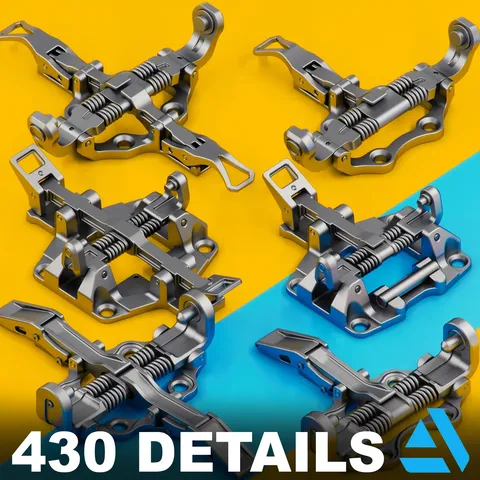 Sci-Fi Hard Surface Kitbash - Blender 3d models