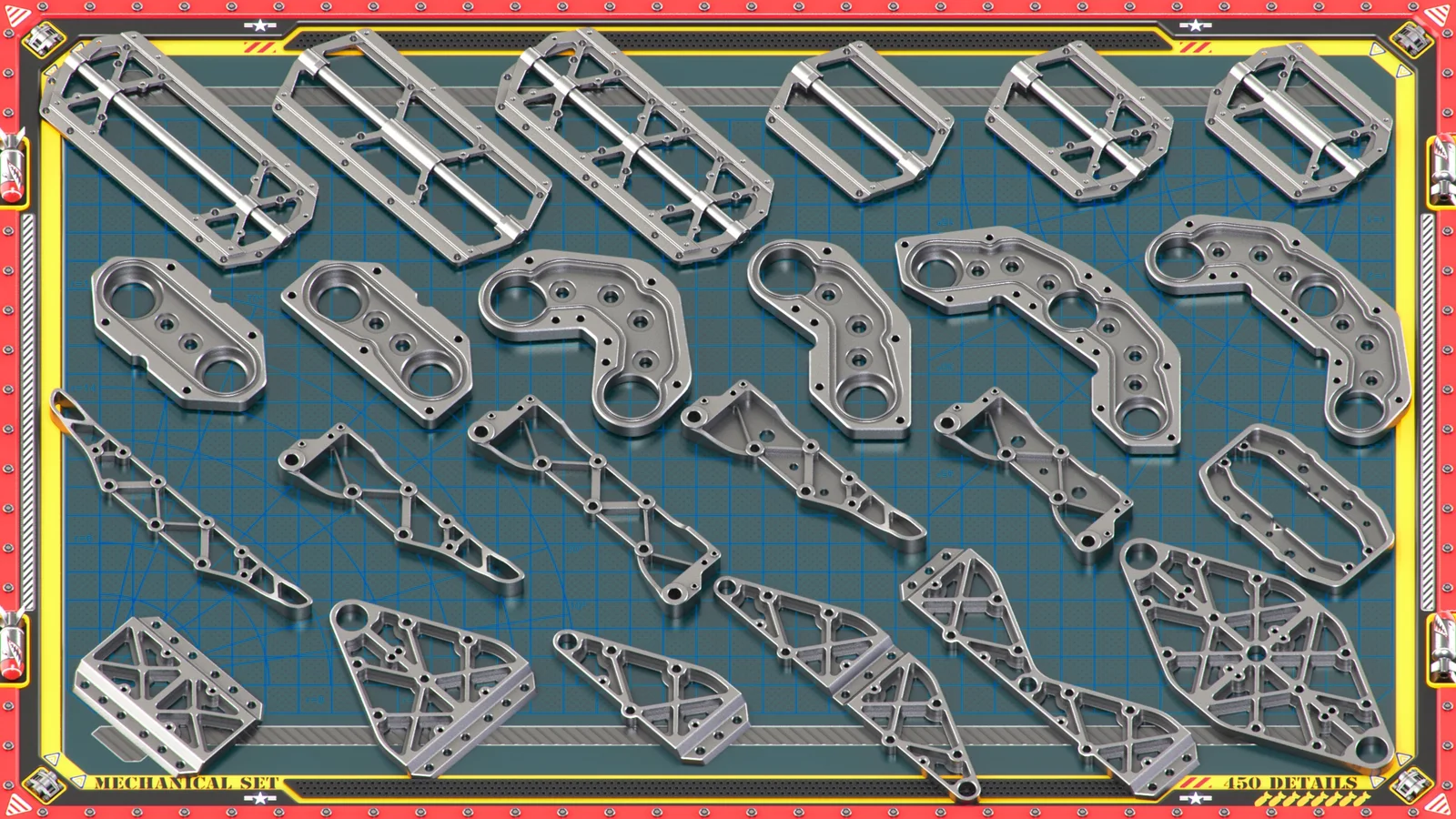 Sci-Fi Mechanical Kitbash screenshot 6