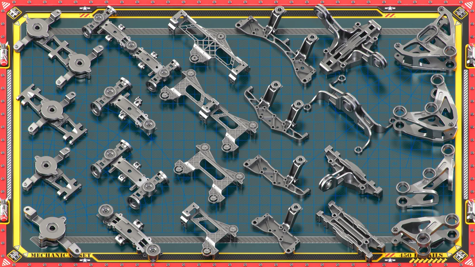 Sci-Fi Mechanical Kitbash screenshot 8