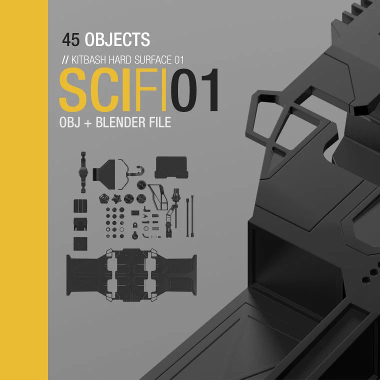 Sci-Fi Kitbash 01 screenshot 2