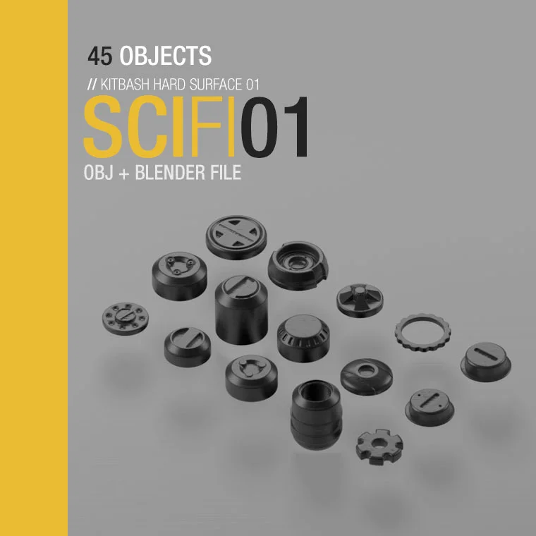 Sci-Fi Kitbash 01 screenshot 3