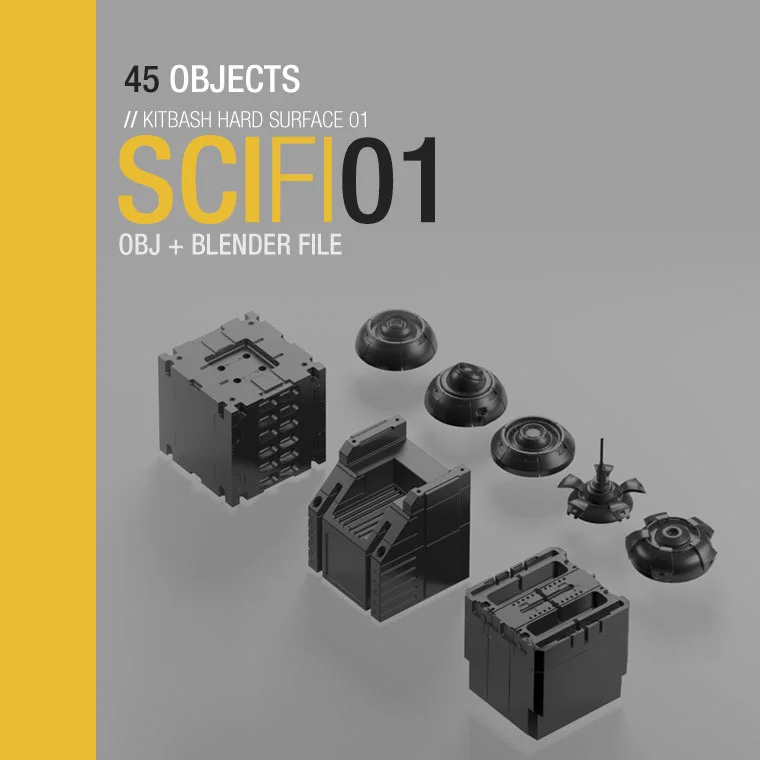 Sci-Fi Kitbash 01 screenshot 4