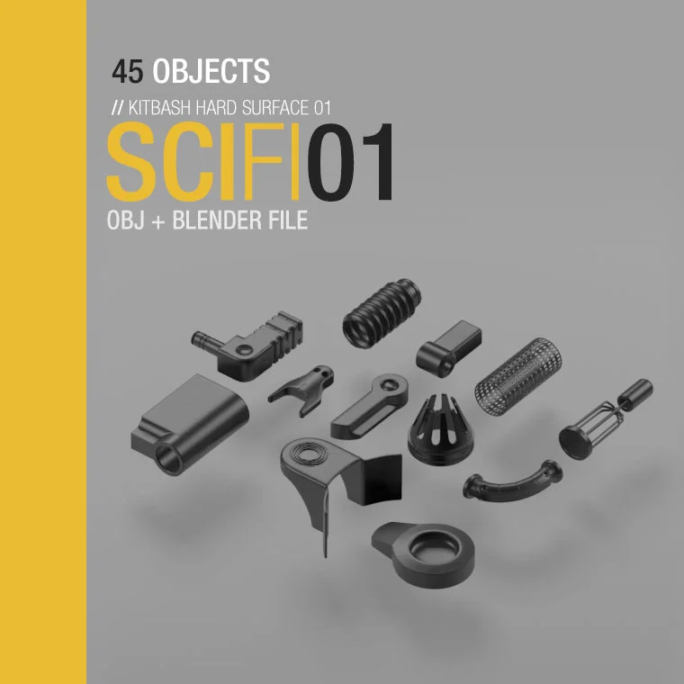 Sci-Fi Kitbash 01 screenshot 5