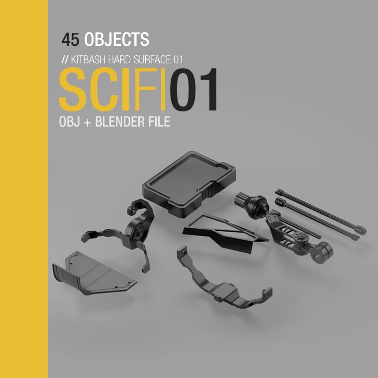 Sci-Fi Kitbash 01 screenshot 6