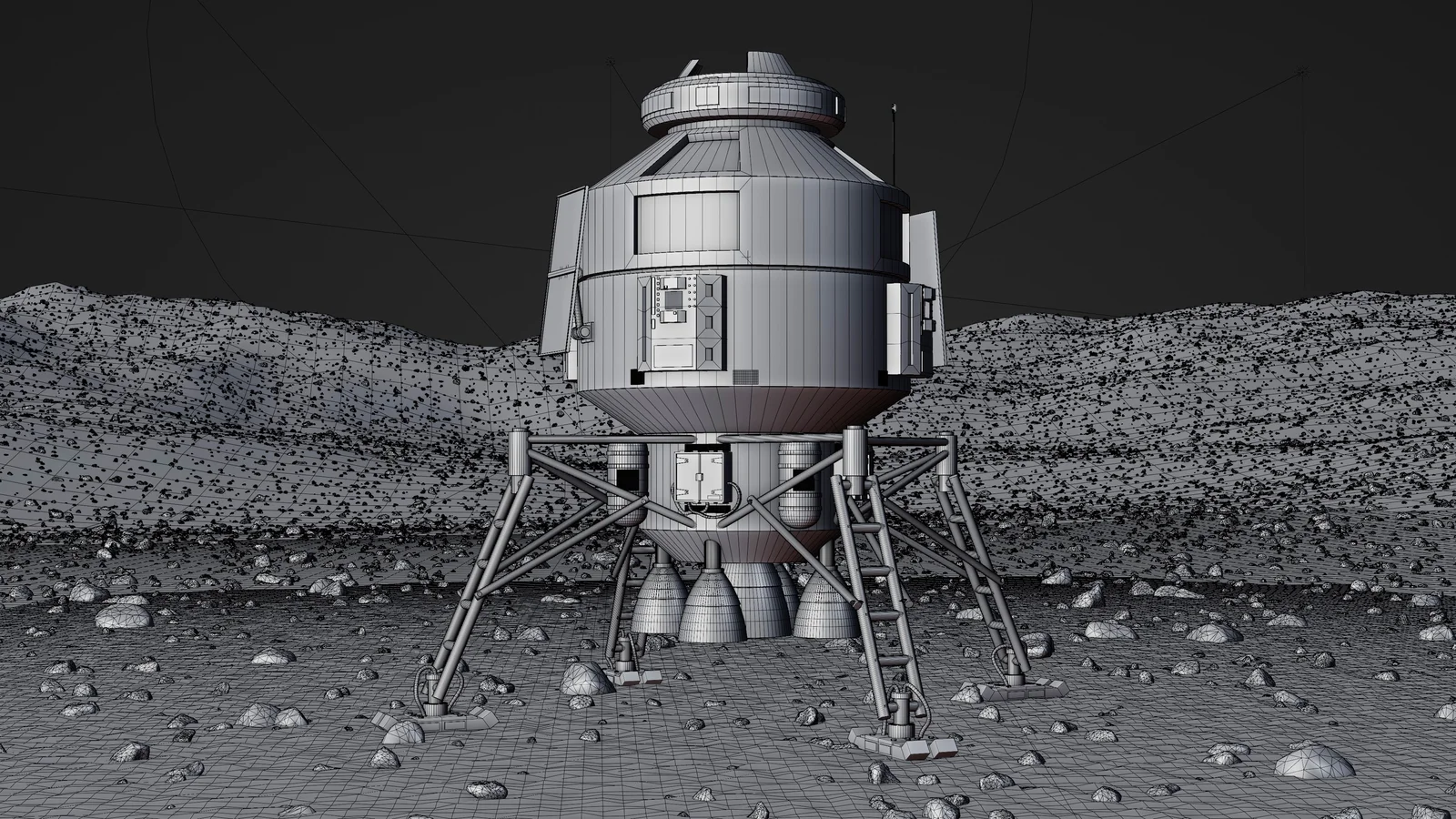 Sci-Fi Lunar Lander screenshot 7