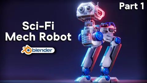 Sci-Fi Mech Robot - Blender 3d models