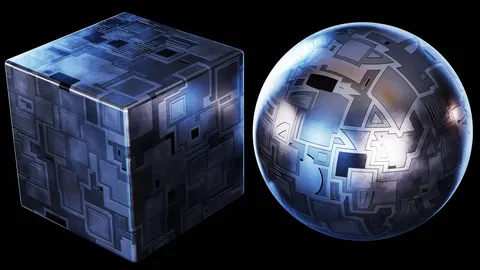 Sci-Fi Metal Greeble - Blender shaders