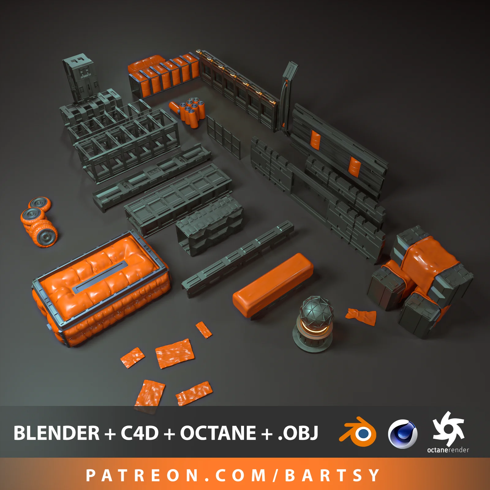 Sci-Fi Outpost Kitbash Kit #1 screenshot 2