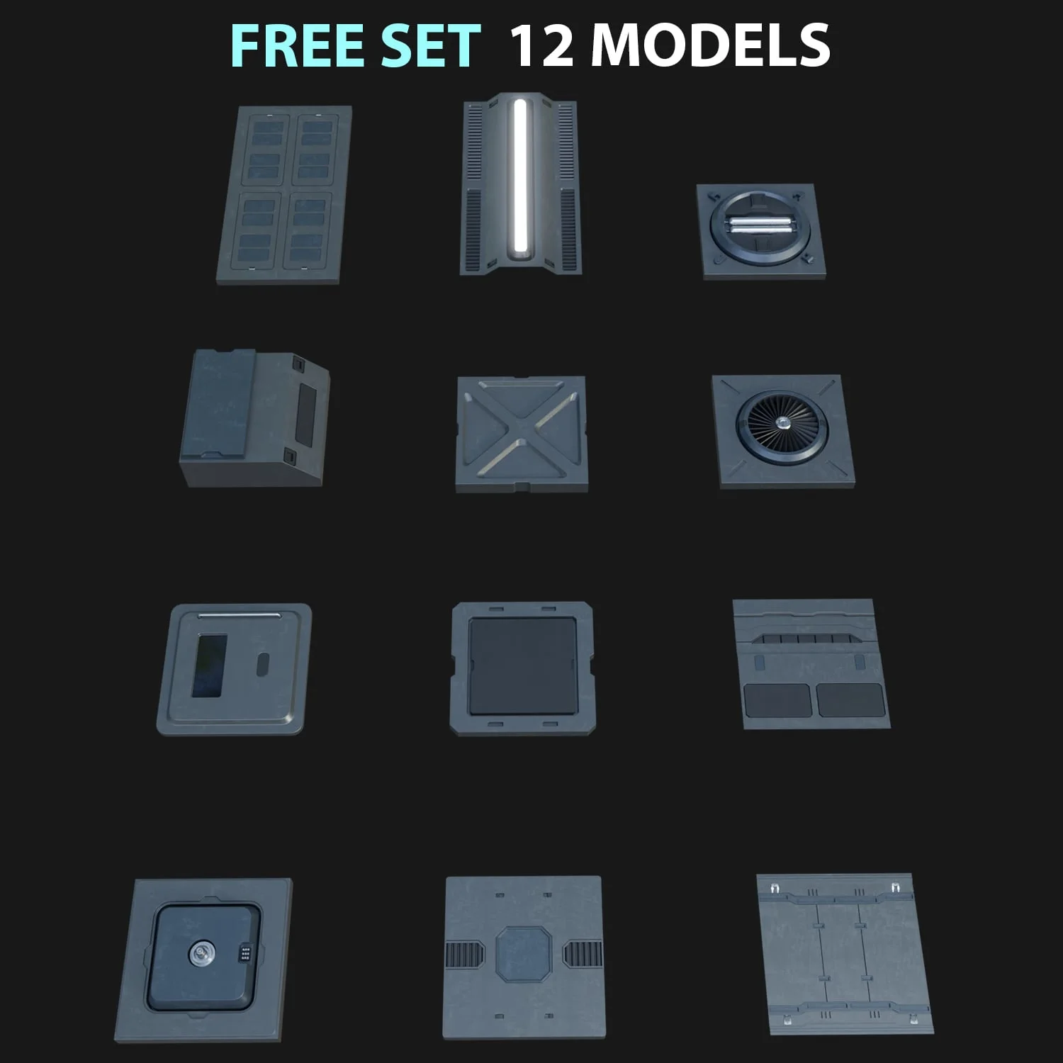 Sci-Fi Panels Kitbash screenshot 3