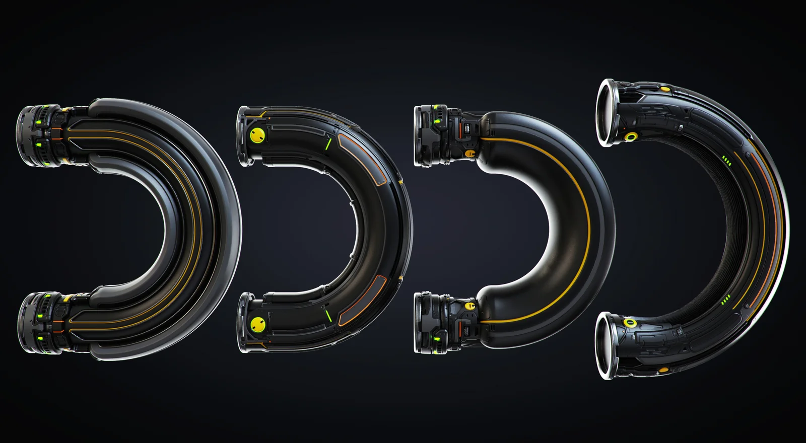 Sci-Fi Pipes and Tubes Set screenshot 5