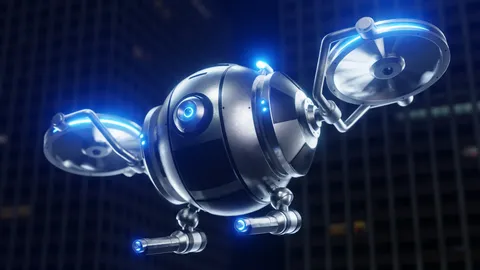 Sci-Fi Security Drone - Blender 3d models