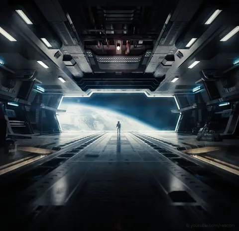 Sci-Fi Ship Hangar - Blender scenes