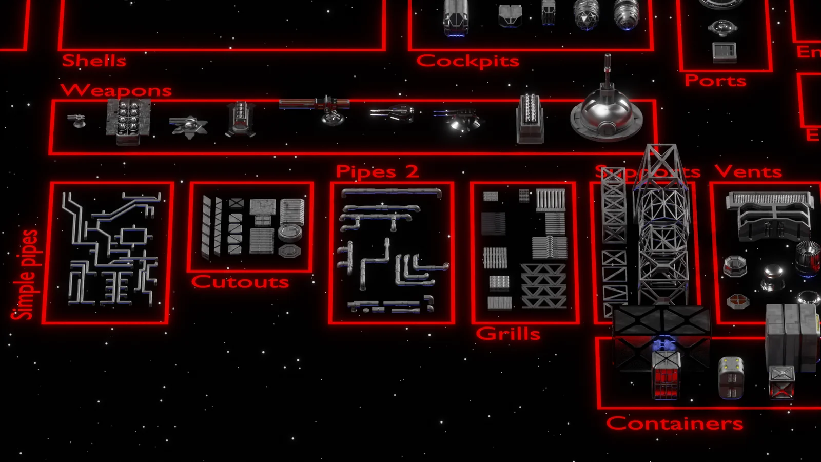 Sci-fi Ship Kitbash screenshot 7