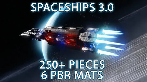 Sci-Fi Spaceship Kitbash Vol. 3 - Blender 3d models