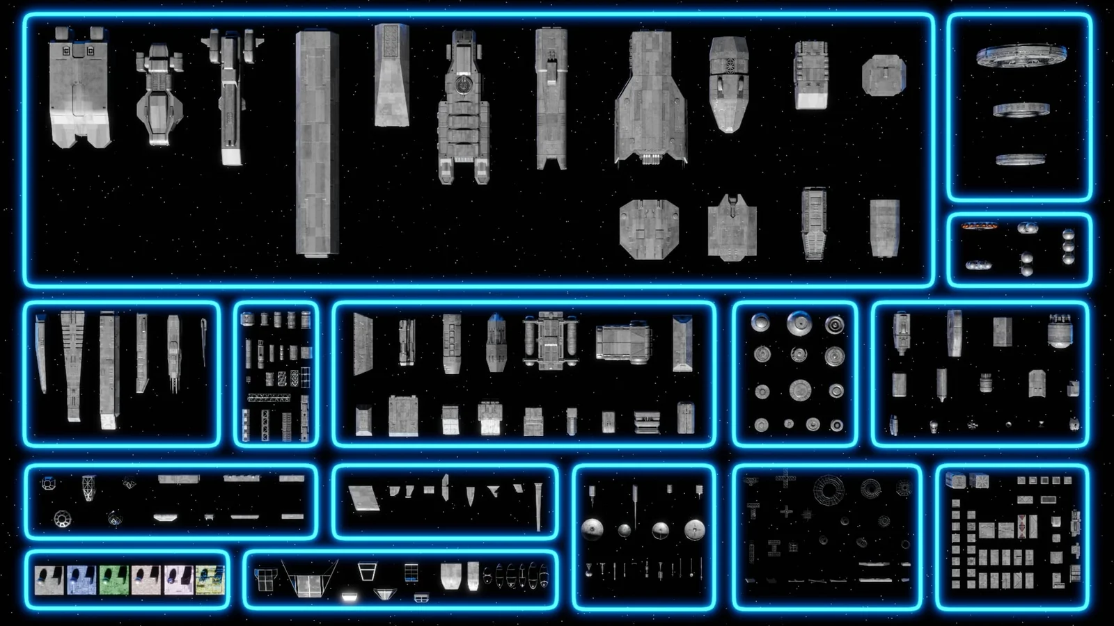 Sci-Fi Spaceship Kitbash Vol. 3 screenshot 2