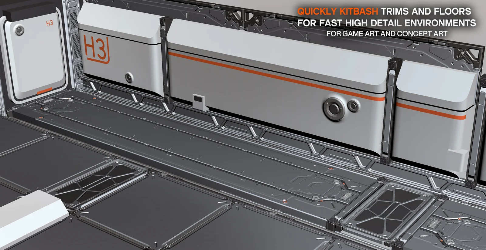 Sci-Fi Trims and Floor Set screenshot 4