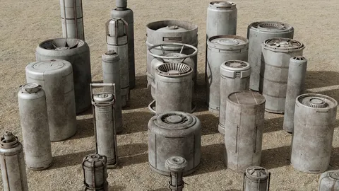 Sci-Fi Canisters Vol. 1 - Blender 3d models