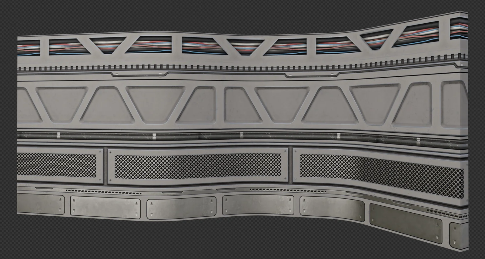 Sci-Fi Hard Surface Trim Sheet screenshot 3