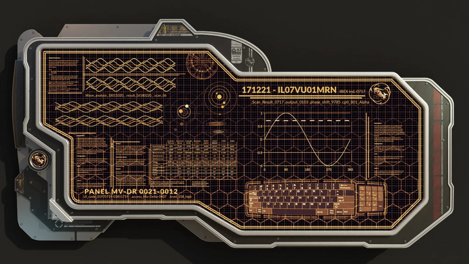 Sci-Fi Wall Console screenshot 2