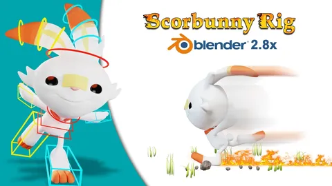Scorbunny Rig - Blender 3d models
