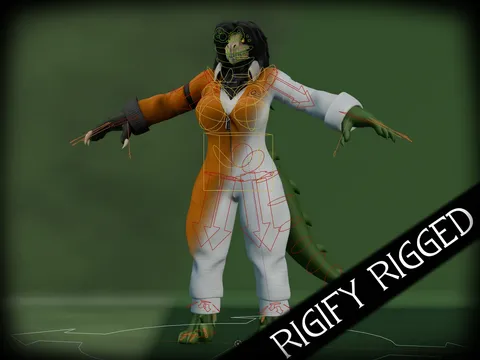 SCP-682 Lizzy - Blender 3d models