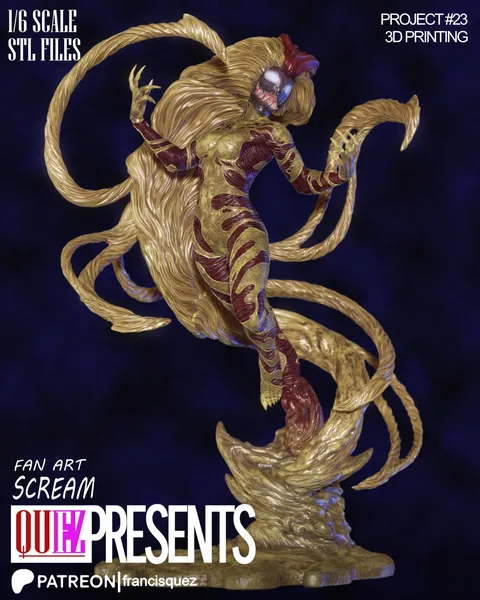 Scream 3D Printing Model - Blender 3d models