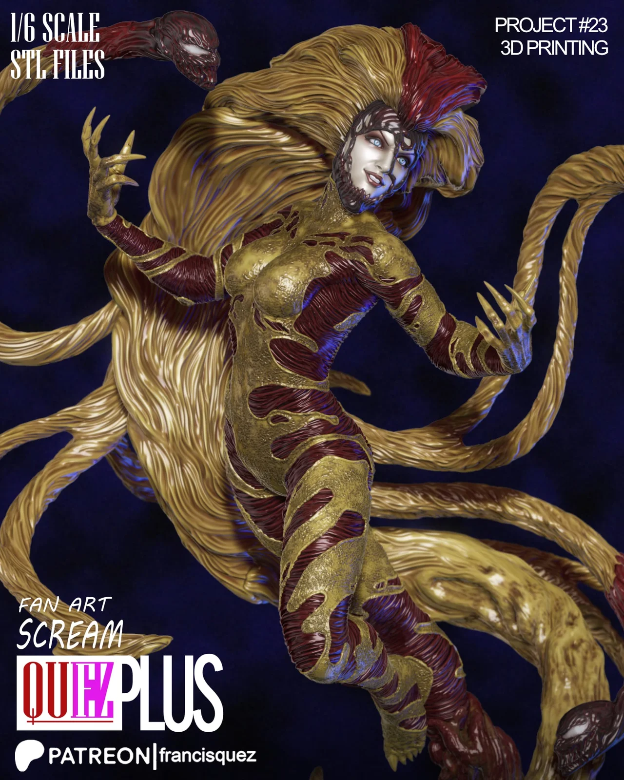 Scream 3D Printing Model screenshot 2