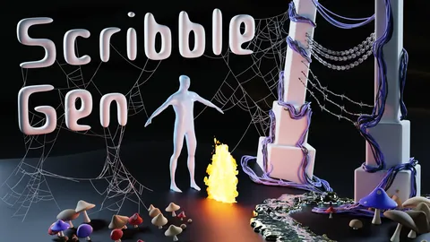 Scribble Gen Bundle - Blender geometry nodes