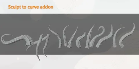 Sculpt to Curve - Blender addons