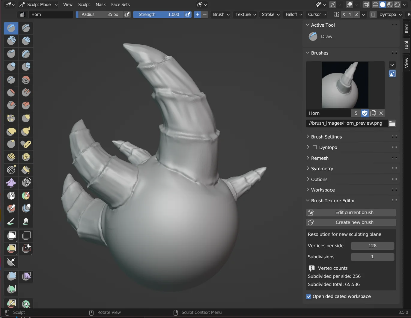 Sculpting Brush Texture Editor screenshot 2