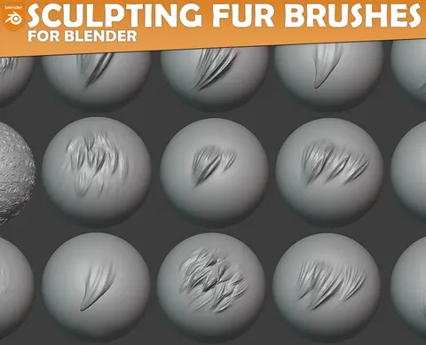 Sculpting Fur Brushes - Blender sculpting brushes