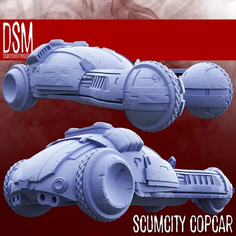 Scumcity Copcar - Blender 3d models